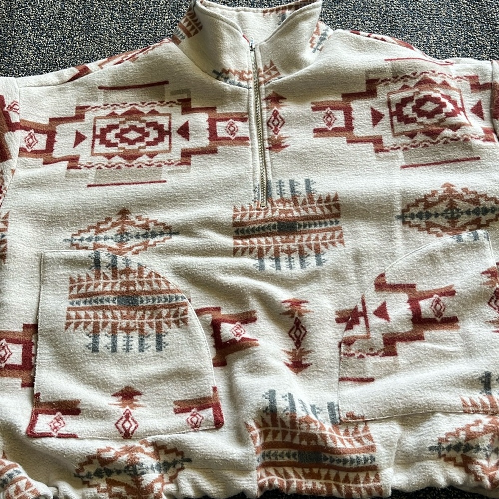 Aztec super warm quarter zip pull over
